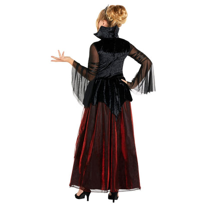 Kids Royal Vampiress Costume Deluxe BLACK AND RED