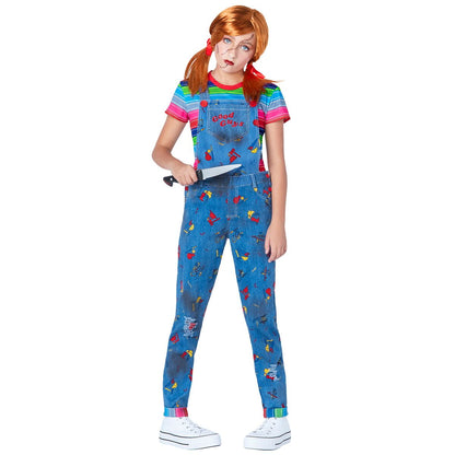 Kids Chucky Overalls Costume MULTI-COLOR
