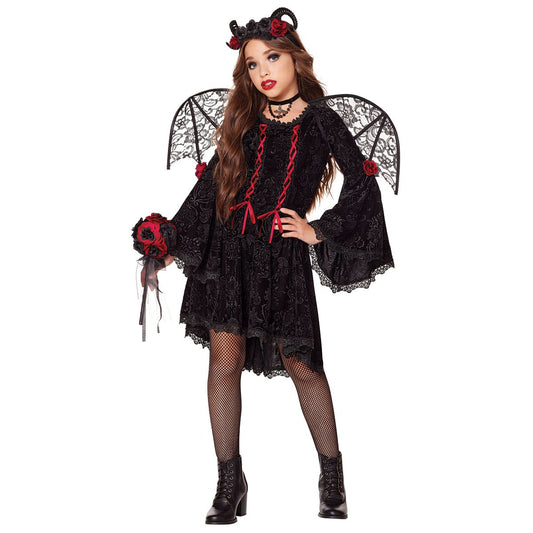 Kids Gothic Devil Costume BLACK