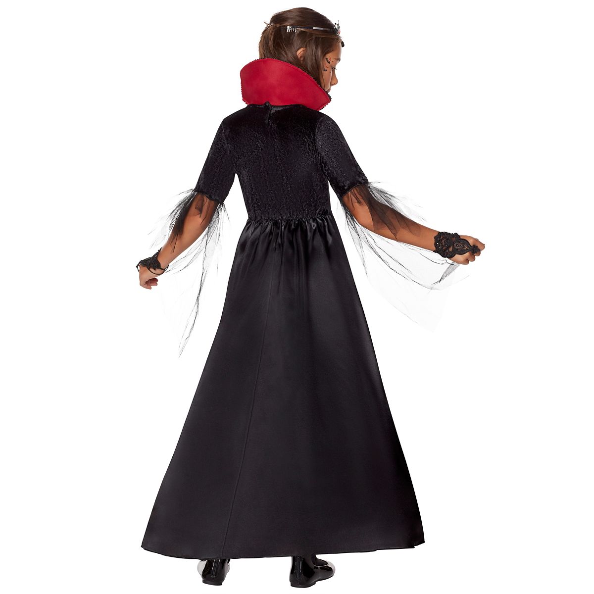 Kids Royal Vampiress Dress Costume BLACK AND RED