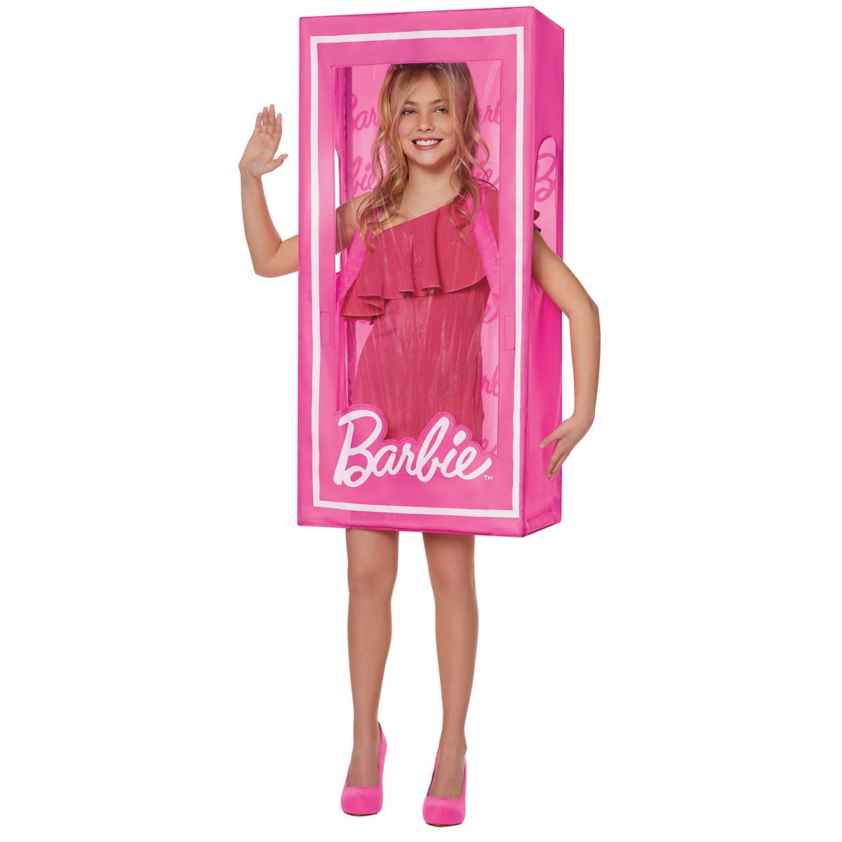 Kids Barbie Box Costume PINK