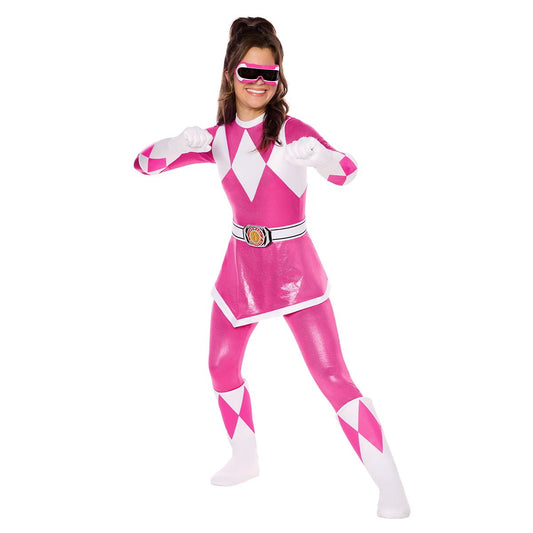 Kids Pink Power Ranger Jumpsuit Costume - Mighty Morphin Power Rangers PINK