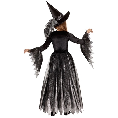 Kids Gothic Witch Costume BLACK