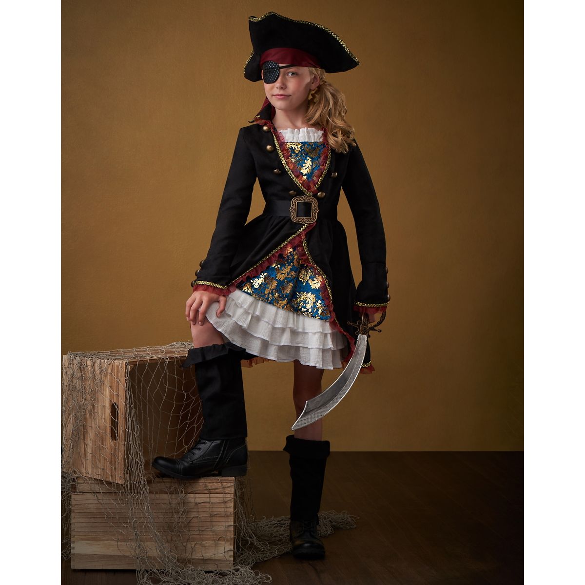 Kids Pirate Costume - The Signature Collection BLACK/BLUE/RED