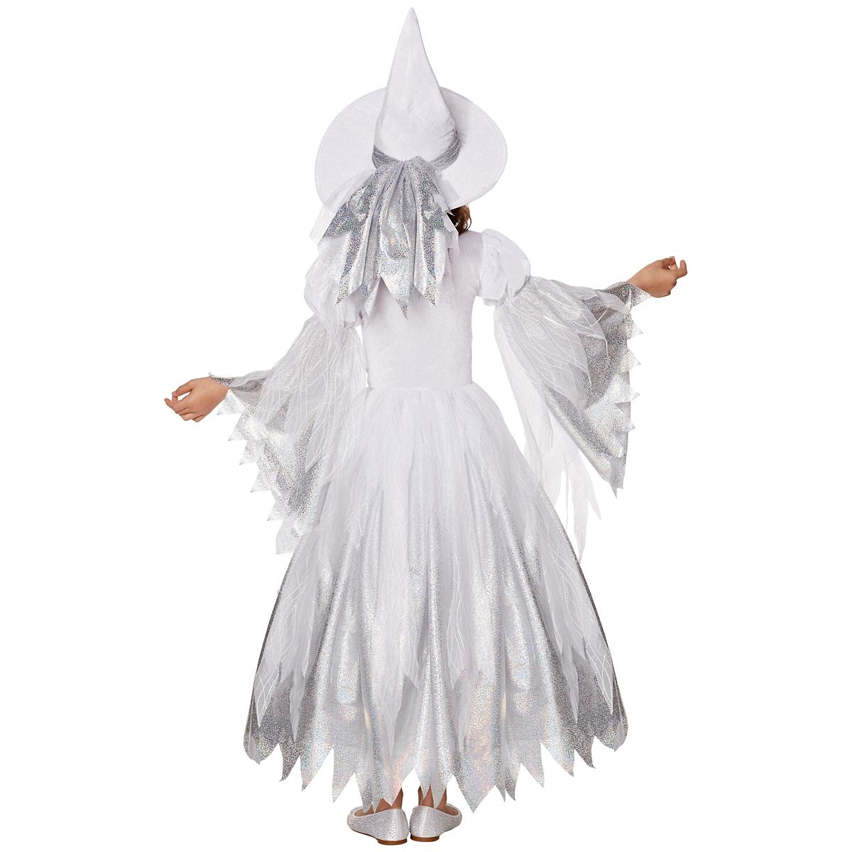 Kids Wintery Witch Costume WHITE