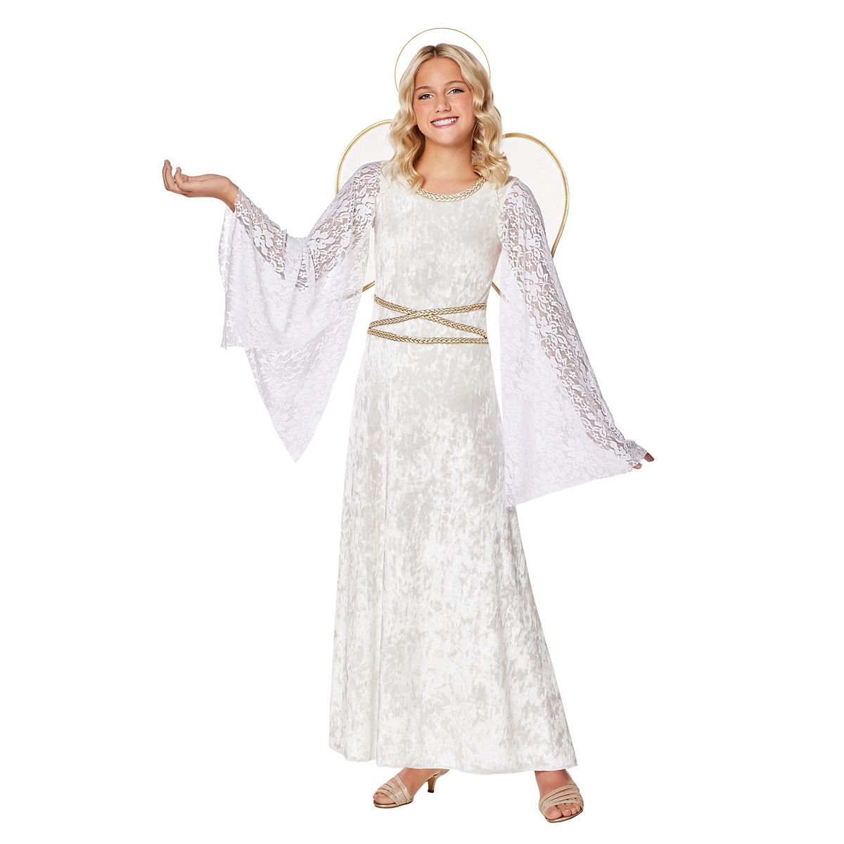 Kids -  Whimsical Angel Costume WHITE