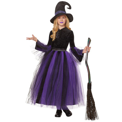 Kids Witch Costume - The Signature Collection BLACK AND PURPLE