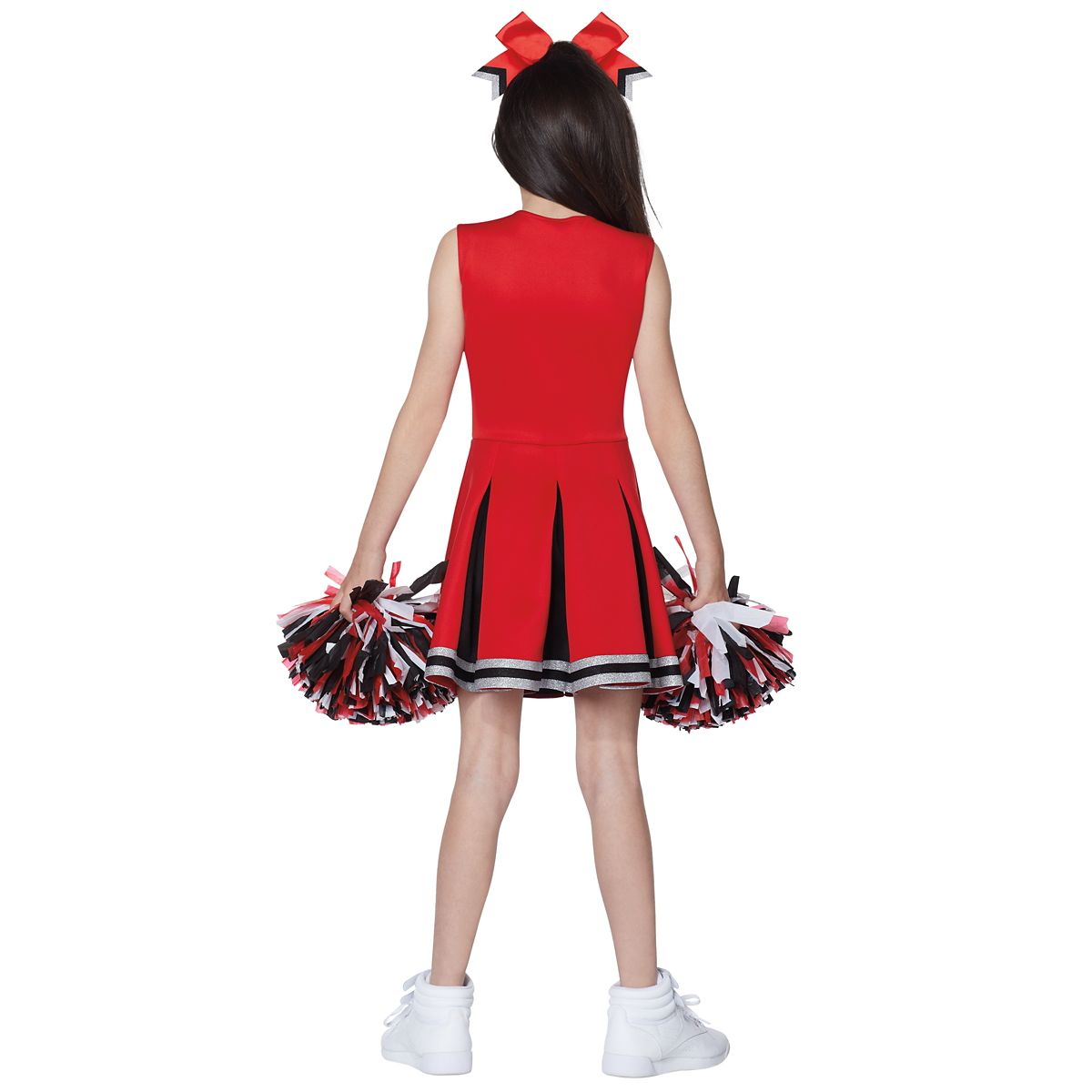Kids Red and Black Cheerleader Costume BLACK AND RED