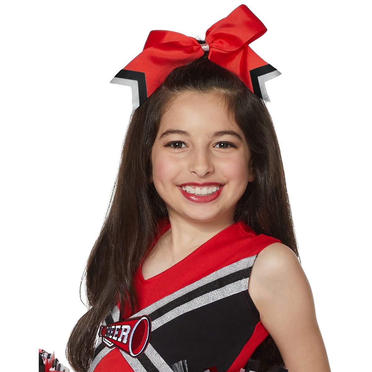 Kids Red and Black Cheerleader Costume BLACK AND RED
