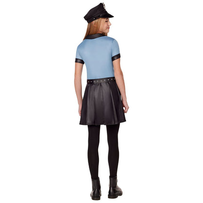 Kids Police Dress Costume BLACK AND  BLUE