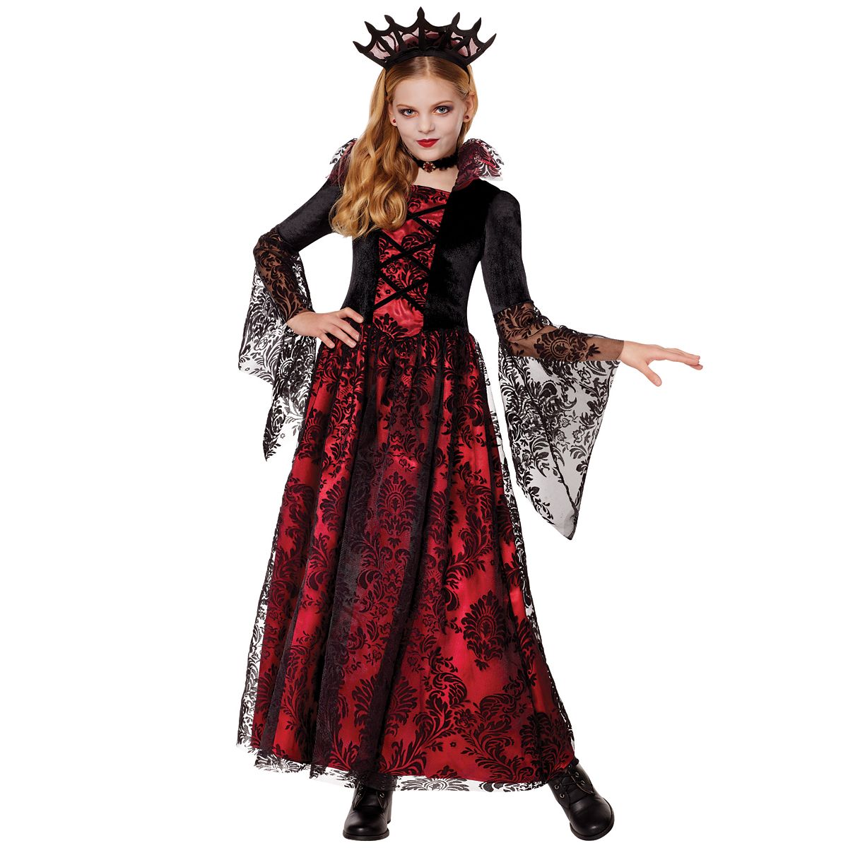 Kids Duchess of Darkness Costume BLACK AND RED