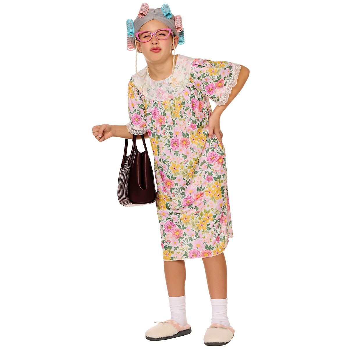 Kids Old Lady Costume MULTI-COLOR