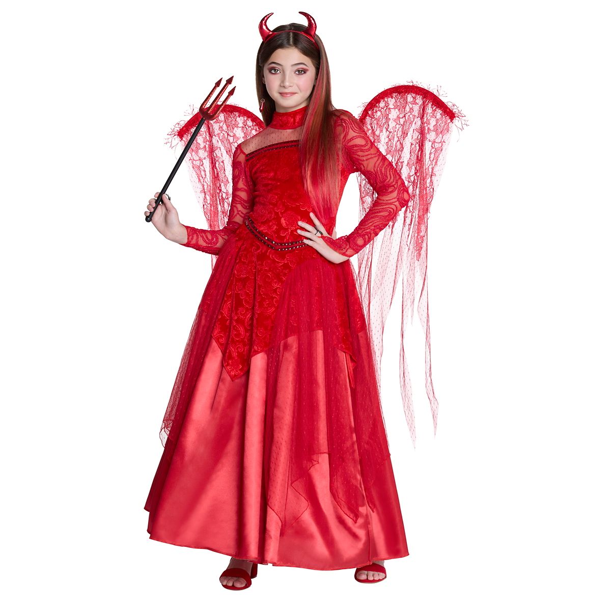 Kids Red Devil Dress Costume - The Signature Collection RED