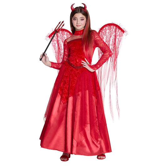 Kids Red Devil Dress Costume - The Signature Collection RED