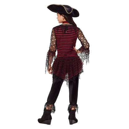 Kids Dark Pirate Costume BLACK