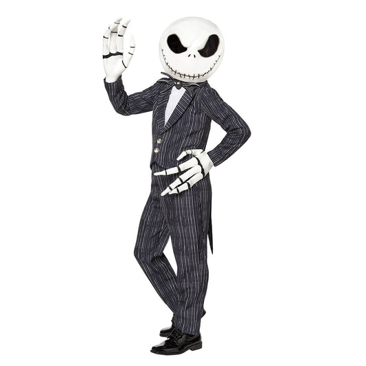 Kids Jack Skellington Costume The Signature Collection - The Nightmare Before Christmas BLACK AND WHITE
