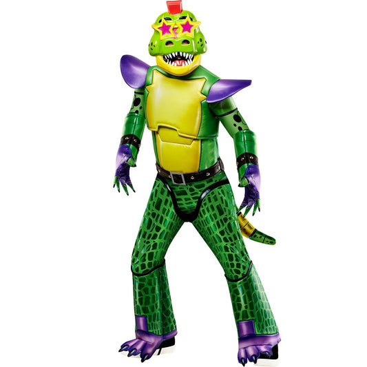 Kids Glamrock Montgomery Gator Costume - Five Nights at Freddy's GREEN