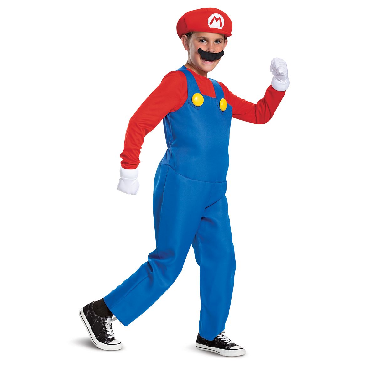 Kids Mario Costume Deluxe- Mario Bros. RED / BLUE
