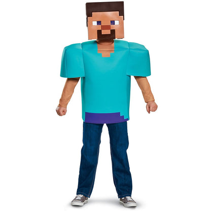 Kids Steve Costume - Minecraft TEAL
