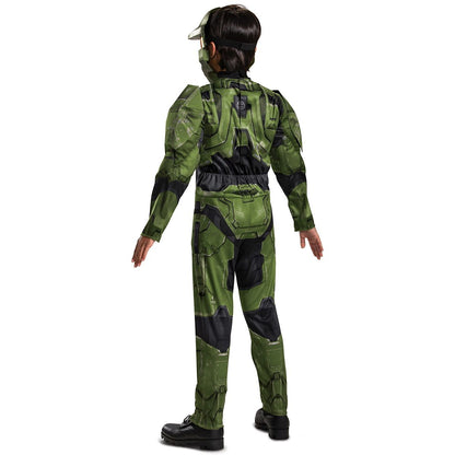 Kids Master Chief Muscle Costume - Halo Infinite GREEN