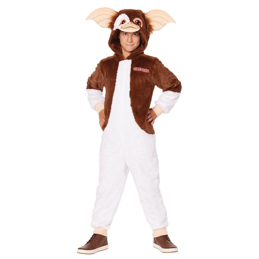 Kids Gizmo Jumpsuit Costume - Gremlins WHITE AND BROWN