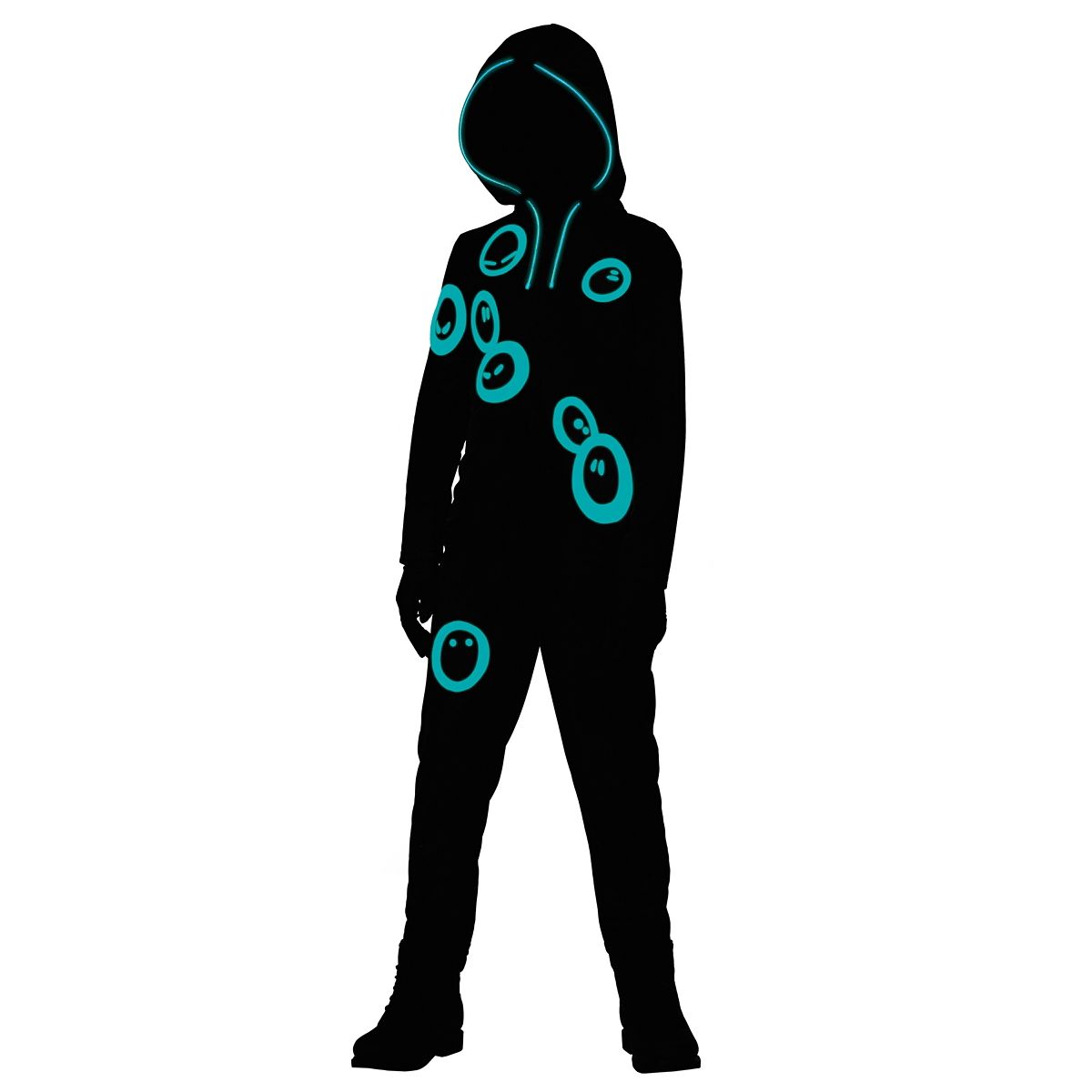 Youth Grimey Costume -  Fortnite BLACK