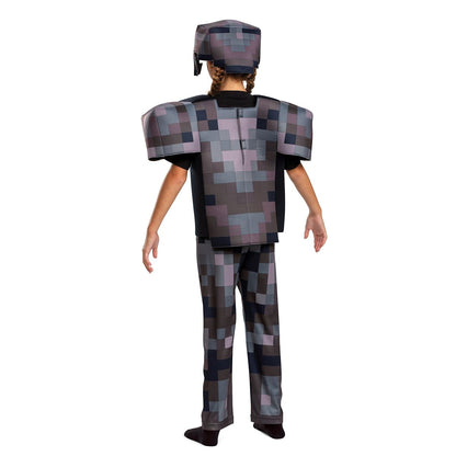Kids Netherite Armor Costume Deluxe - Minecraft BLACK