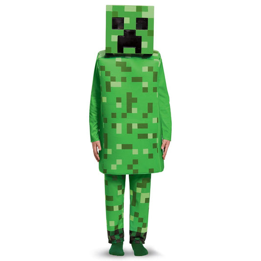 Kids Creeper Costume Deluxe - Minecraft GREEN