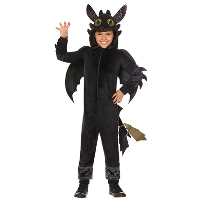 Kids Toothless Jumpsuit Costume - How to Train Your Dragon Live Action BLACK