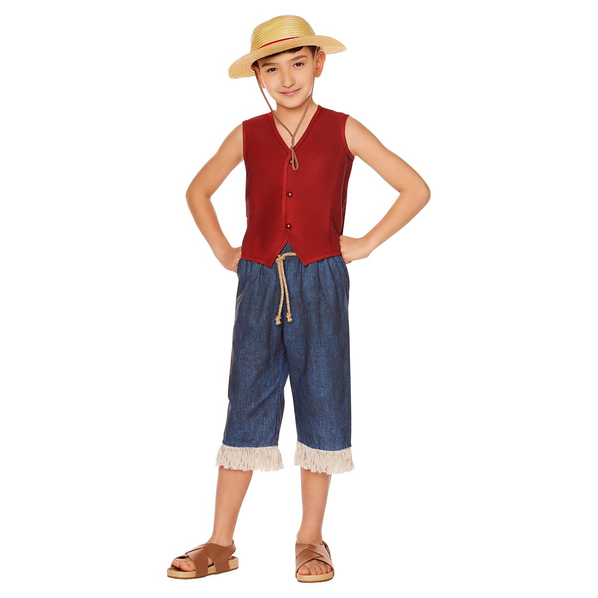 Kids Luffy Costume - One Piece RED / BLUE