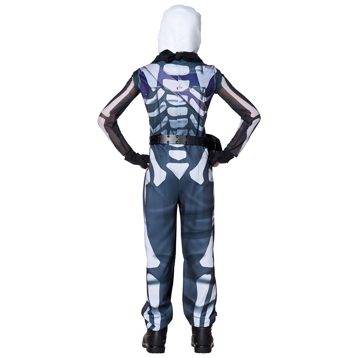 Youth Skull Trooper Costume - Fortnite BLACK AND WHITE