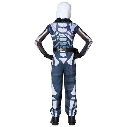 Youth Skull Trooper Costume - Fortnite BLACK AND WHITE