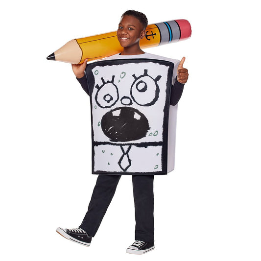 Kids DoodleBob Costume- SpongeBob SquarePants WHITE