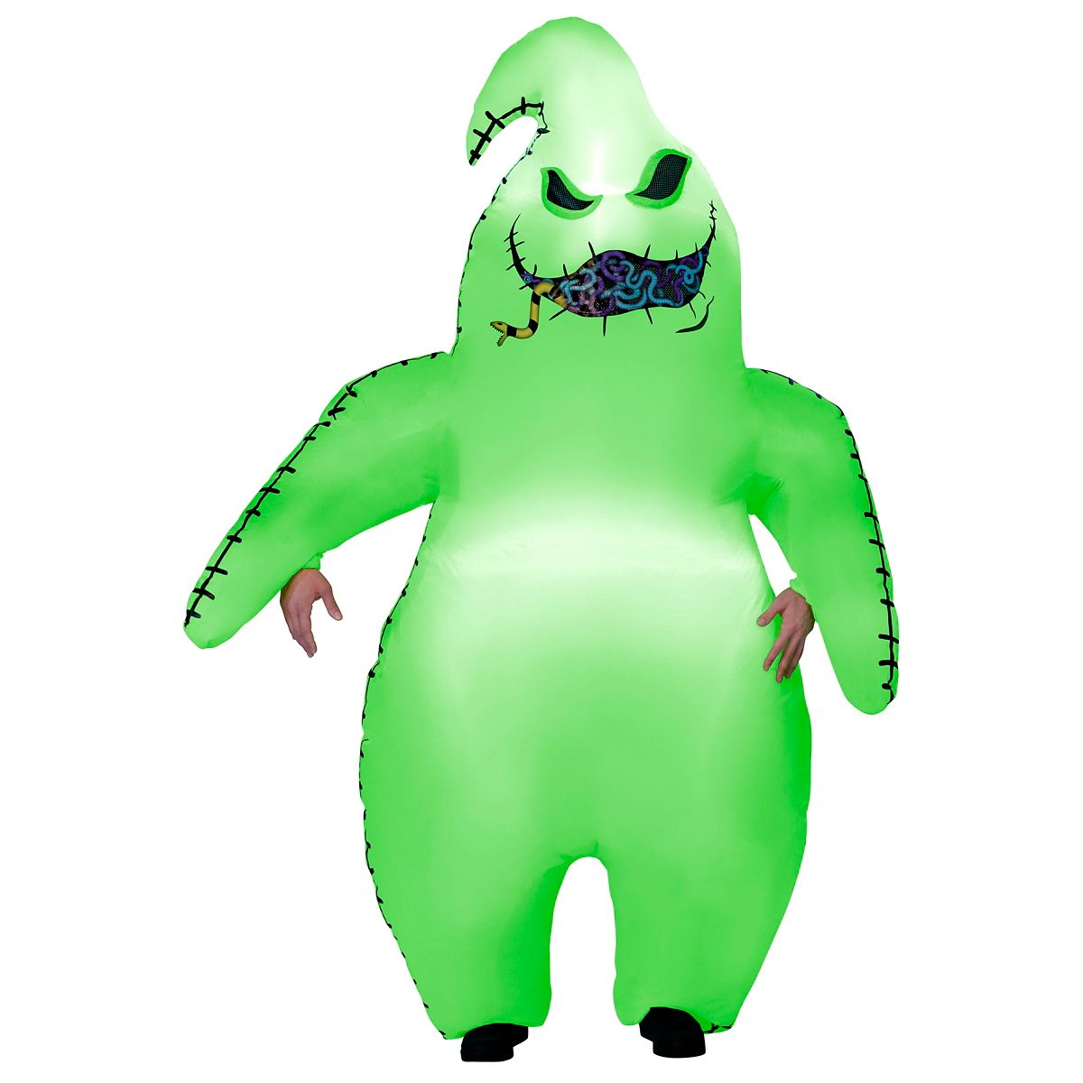 Kids Light-Up Oogie Boogie Inflatable Costume - The Nightmare Before Christmas GLOW IN THE DARK