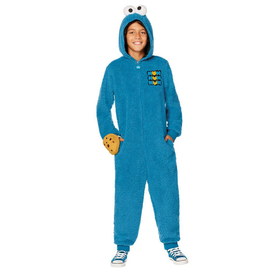 Kids Cookie Monster Jumpsuit - Sesame Street BLUE