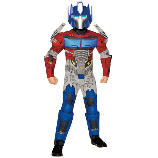 Kids Optimus Prime Muscle Suit Costume - Transformers RED / BLUE