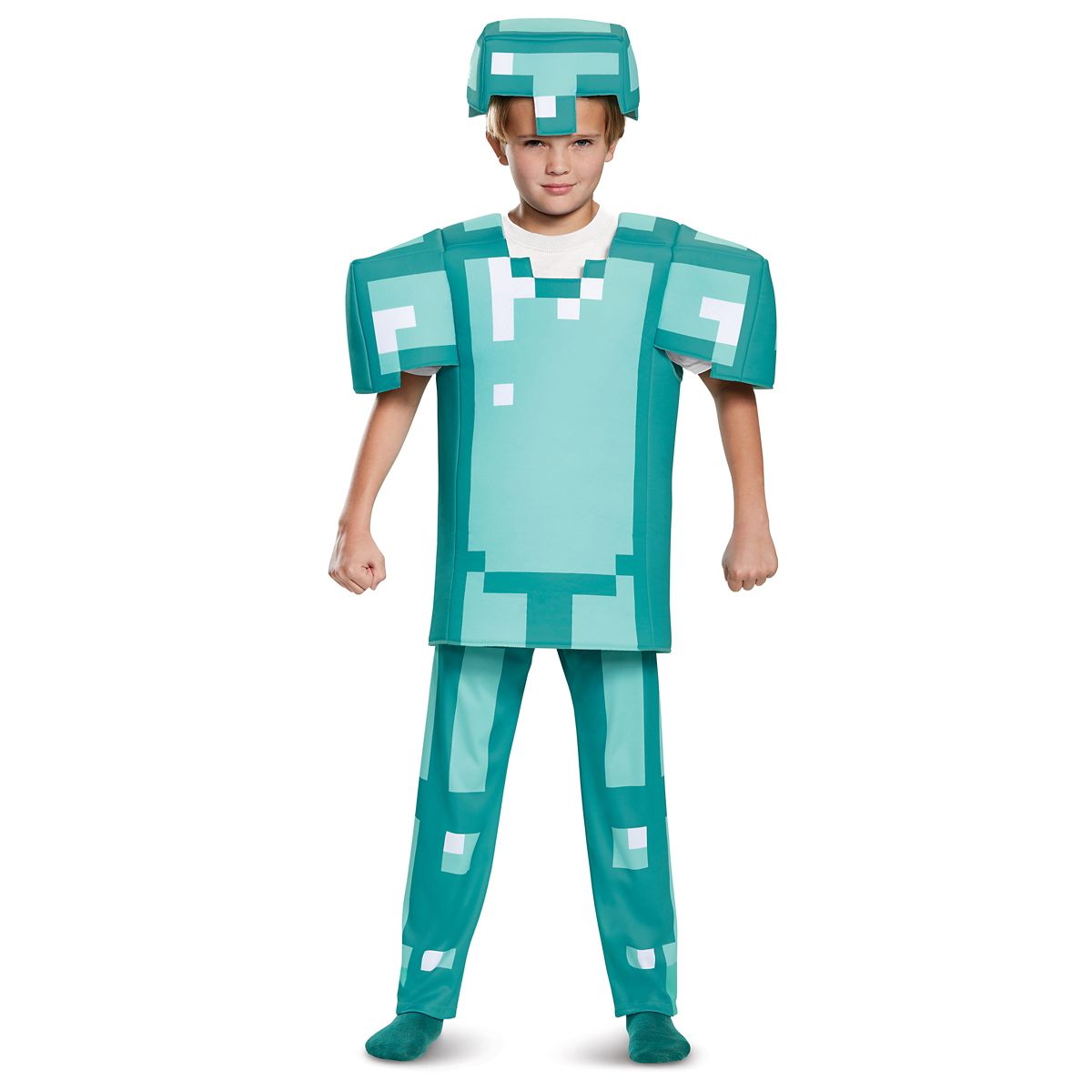 Kids Armor Deluxe Costume - Minecraft GREEN
