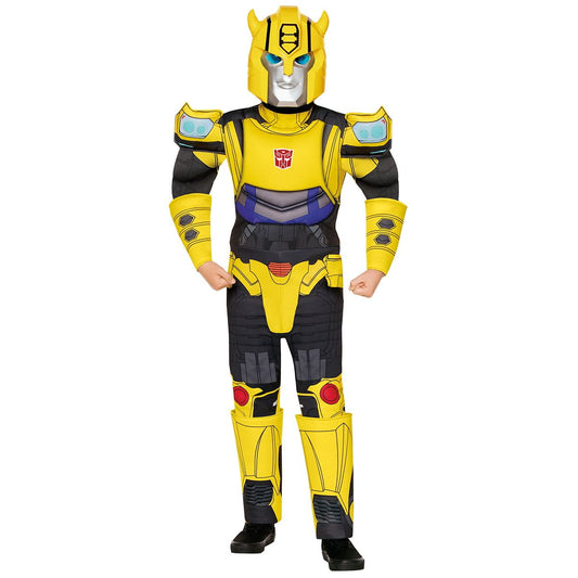 Kids Bumblebee Muscle Suit Costume - Transformers BLACK AND YELLOW