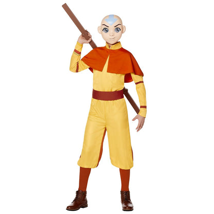Kids Aang Costume - Avatar: The Last Airbender YELLOW
