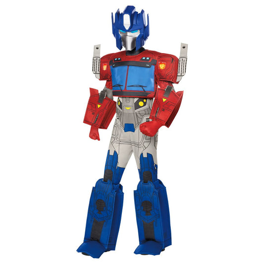 Kids Light-Up Optimus Prime Costume Deluxe - Transformers RED / BLUE