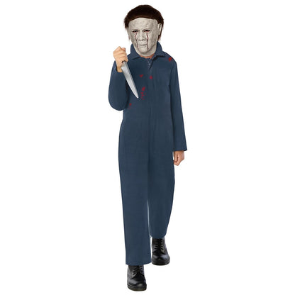 Kids Michael Myers Costume Deluxe - Halloween II BLUE