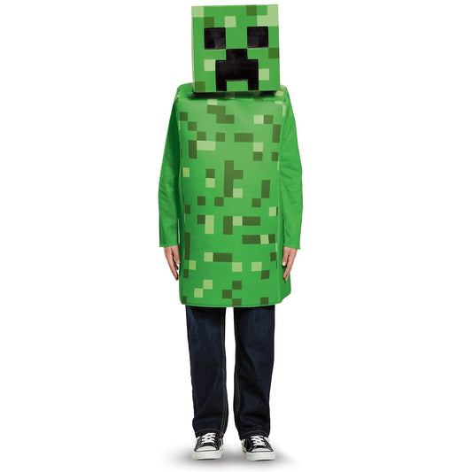 Kids Creeper Costume - Minecraft GREEN