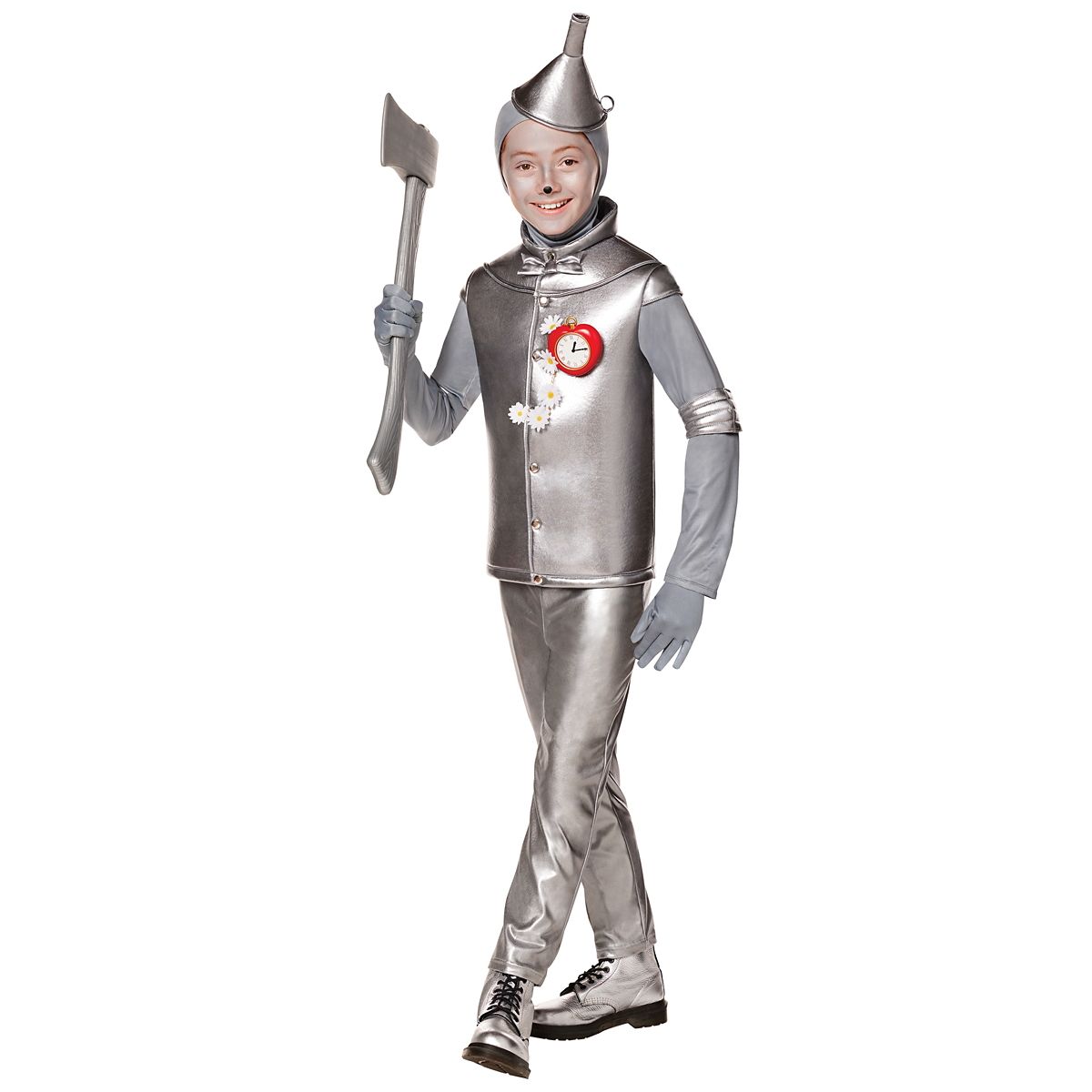 Kids Tin Man Costume -  Wizard of Oz SILVER