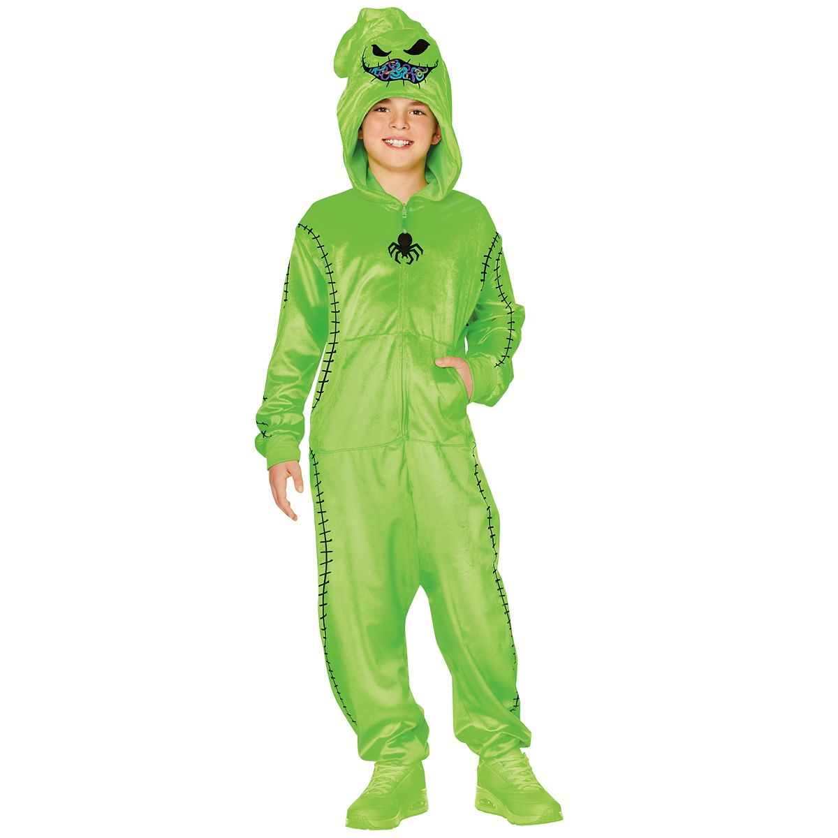 Kids Oogie Boogie Jumpsuit Costume - The Nightmare Before Christmas GREEN