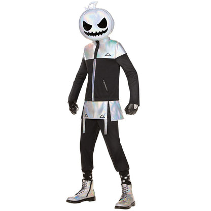 Youth Chrome Punk Costume - Fortnite BLACK AND SILVER