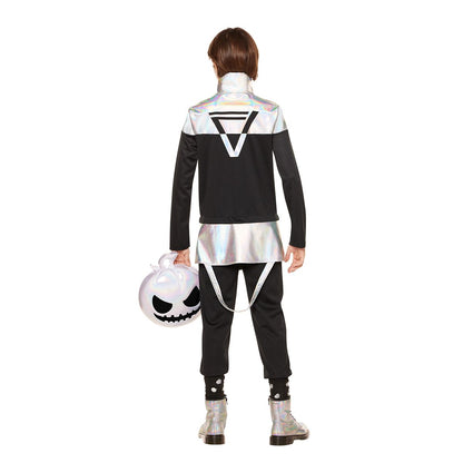 Youth Chrome Punk Costume - Fortnite BLACK AND SILVER