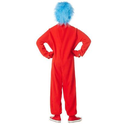 Kids  Thing 1 and Thing 2 One Piece Costume -  Dr. Seuss RED