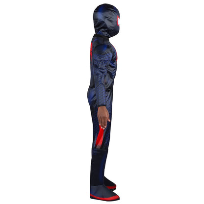 Kids Miles Morales Costume Deluxe - Spider-Man BLACK