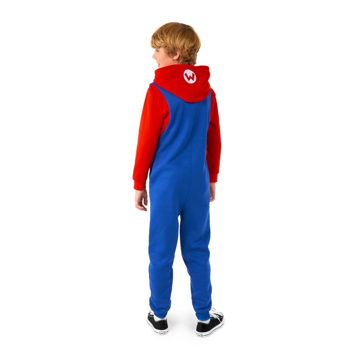 Kids Mario Jumpsuit With Hood - Super Mario Bros. RED
