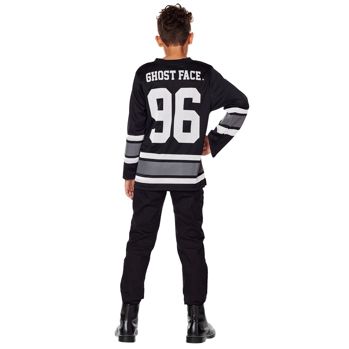 Kids Ghost Face Jersey BLACK